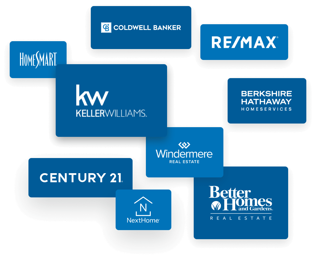 Logos of real estate firms Ramsey has worked with